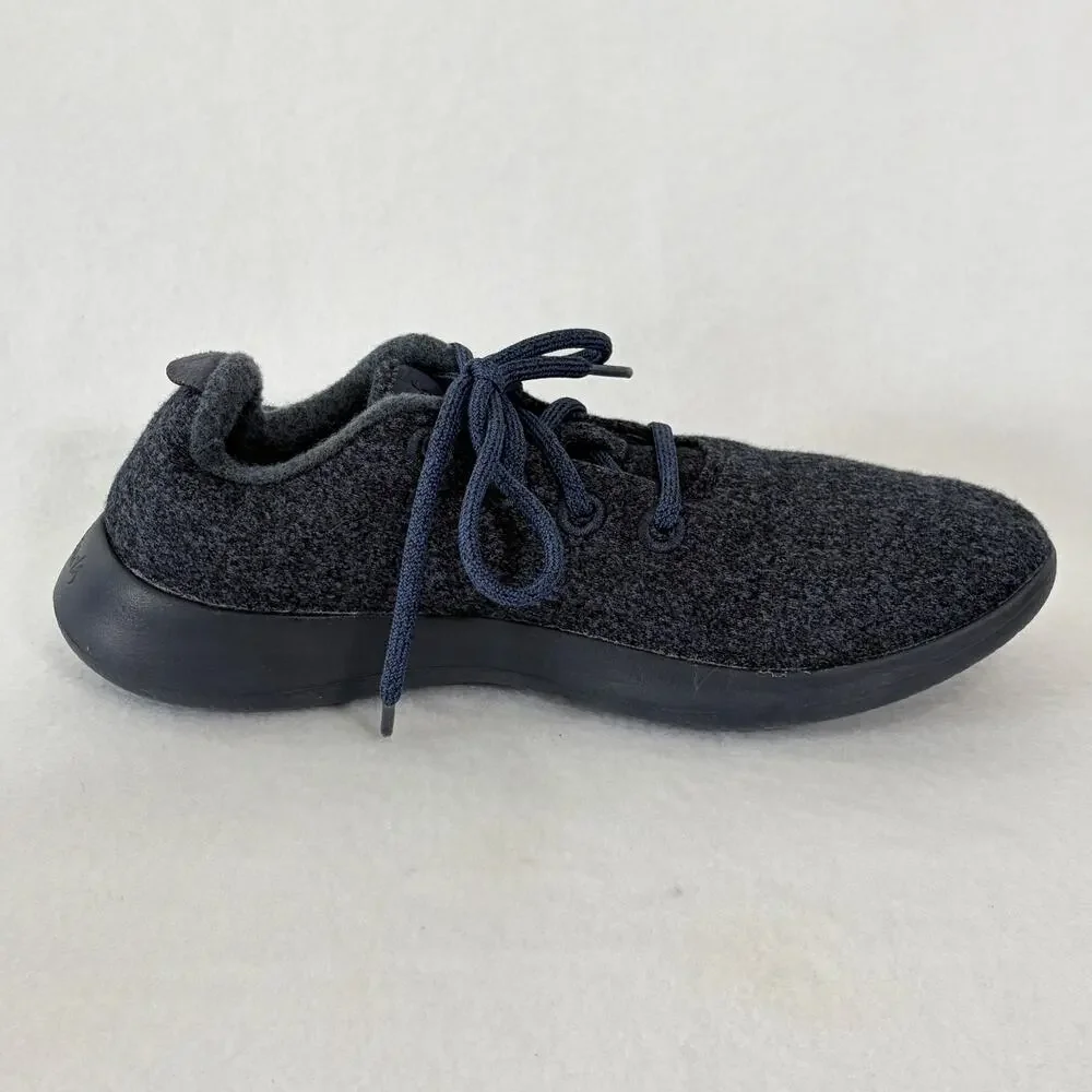 Allbirds Sneakers Womens 8 Navy Blue Wool Low Top Comfort Trainer Athletic Shoes - Picture 7 of 10